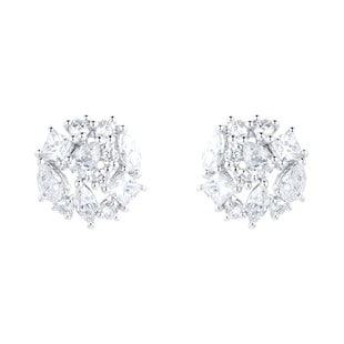 Mappin & Webb Riveret 18ct White Gold 1.50cttw Mixed Cut Diamond Stud Earrings