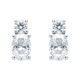 Goldsmiths Platinum 1.70cttw Diamond Earrings