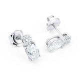 Goldsmiths Platinum 1.70cttw Diamond Earrings