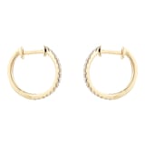 Goldsmiths 9ct Yellow Gold 0.20ct Diamond Hoop Earrings