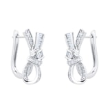 Mappin & Webb Limited Edition Renee 18ct White Gold 0.75cttw Ribbon Hoop Earrings