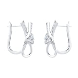 Mappin & Webb Limited Edition Renee 18ct White Gold 0.75cttw Ribbon Hoop Earrings
