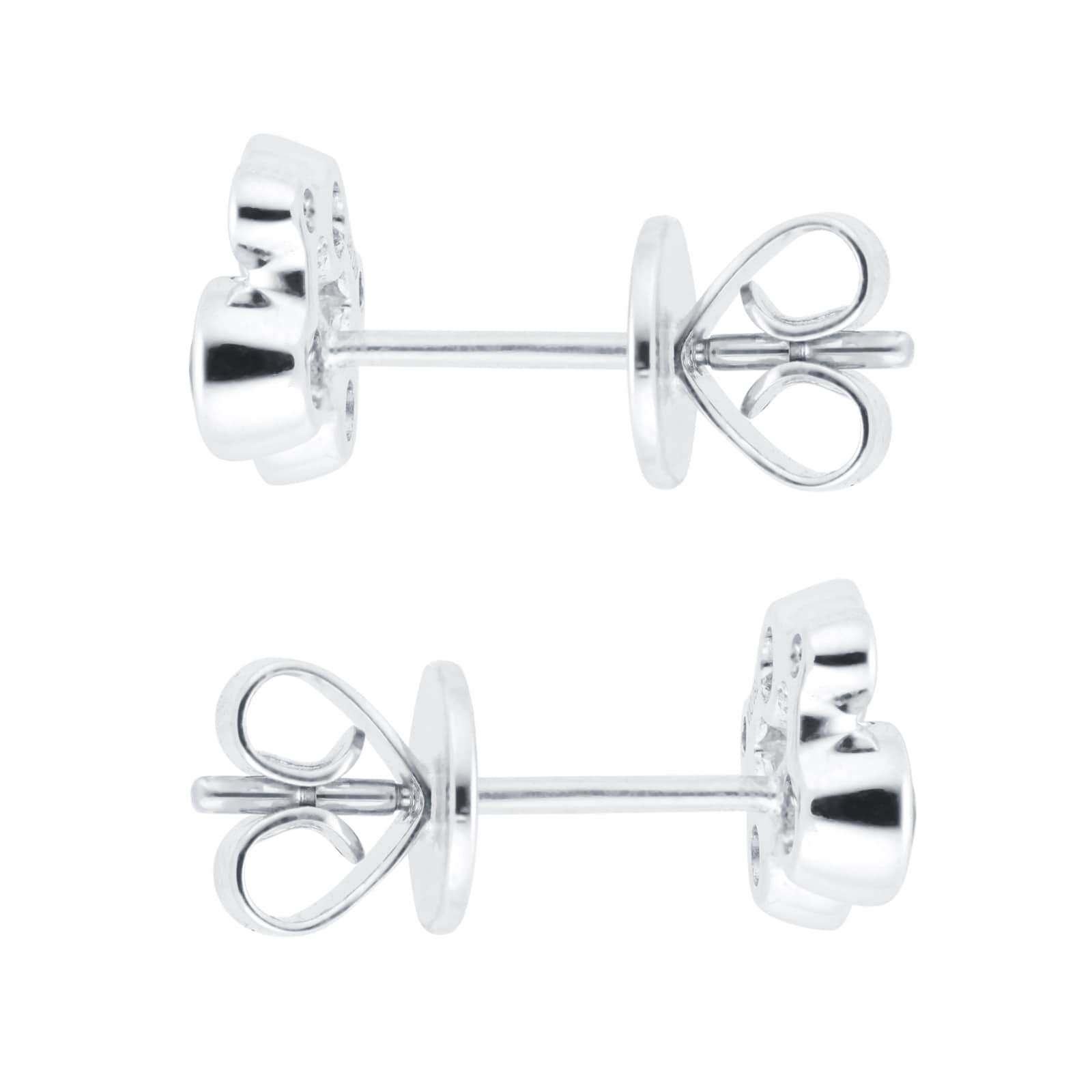 Mappin & Webb Gossamer 18ct White Gold Sapphire & Diamond Cluster Stud Earrings Mappin & Webb Gossamer 18ct White Gold Sapphire & Diamond Cluster Stud Earrings