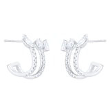 Mappin & Webb Riveret 18ct White Gold 0.75cttw Diamond Double Stud Earrings