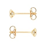 Goldsmiths 18ct Yellow Gold 0.26ct Bezel Set Diamond Stud Earrings