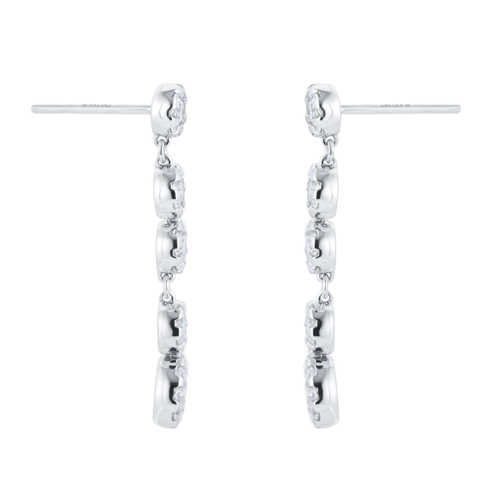 Mappin & Webb Masquerade 18ct White Gold 1.30cttw Diamond Drop Earrings Mappin & Webb Masquerade 18ct White Gold 1.30cttw Diamond Drop Earrings