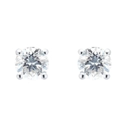 12153403 - 18ct White Gold 1.00cttw Diamond Stud Earrings
