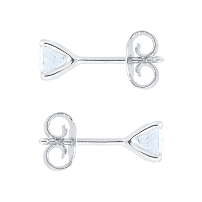 Mappin & Webb 18ct White Gold 1.00cttw Diamond Stud Earrings