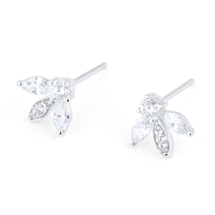Mappin & Webb Vinea 18ct White Gold 0.60cttw Diamond Stud Earrings