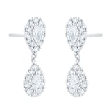 Mappin & Webb Amelia 18ct White Gold 1.15cttw Diamond Pear Cut Drop Earrings
