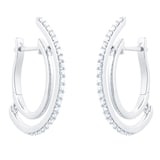 Goldsmiths 18ct White Gold 0.50cttw Diamond Dancing Hoop Earrings