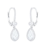 Mappin & Webb 18ct White Gold 2.29cttw Pear Cut Drop Earrings