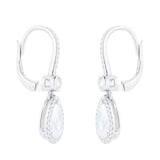 Mappin & Webb 18ct White Gold 2.29cttw Pear Cut Drop Earrings