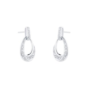 Goldsmiths 9ct White Gold 0.10cttw Diamond Earrings PE05642W | Goldsmiths