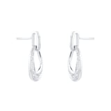 Goldsmiths 9ct White Gold 0.10cttw Diamond Earrings