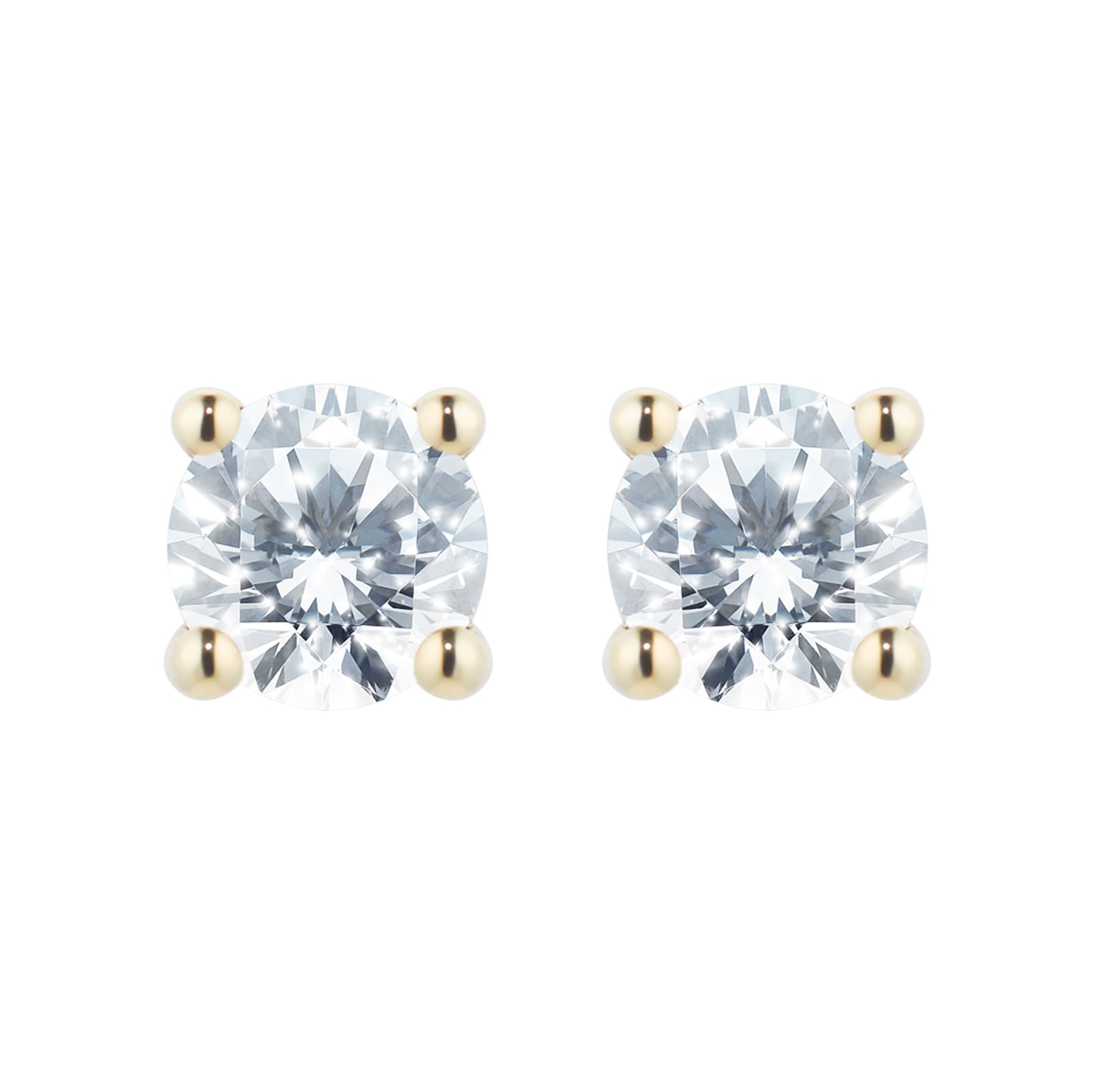 Goldsmiths 18ct Yellow Gold 0.25cttw Diamond Stud Earrings