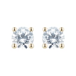 12153464 - 18ct Yellow Gold 0.25cttw Diamond Stud Earrings