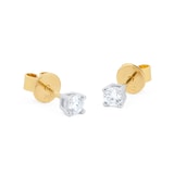 Goldsmiths 18ct Yellow Gold 0.25cttw Diamond Stud Earrings