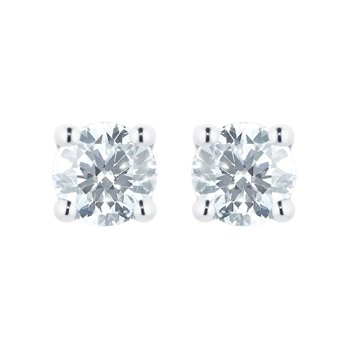 Goldsmiths 9ct White Gold 0.25cttw Diamond Stud Earrings