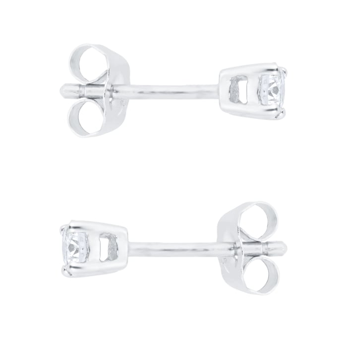 Goldsmiths 9ct White Gold 0.25cttw Diamond Stud Earrings