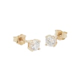 Goldsmiths 9ct Yellow Gold 0.50cttw Diamond Stud Earrings