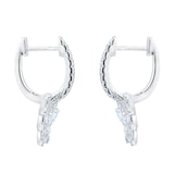 Mappin & Webb Limited Edition Riveret 18ct White Gold 0.74cttw Diamond Butterfly Hoop Earrings