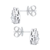 Mappin & Webb 18ct White Gold 0.52cttw Pear Cut Diamond Stud Earrings