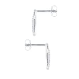 Goldsmiths 9ct White Gold 0.20cttw Diamond Infinity Stud Earrings