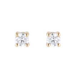 12153524 - 9ct Yellow Gold 0.25cttw Diamond Solitaire Stud Earrings