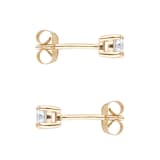 Goldsmiths 9ct Yellow Gold 0.25cttw Diamond Solitaire Stud Earrings