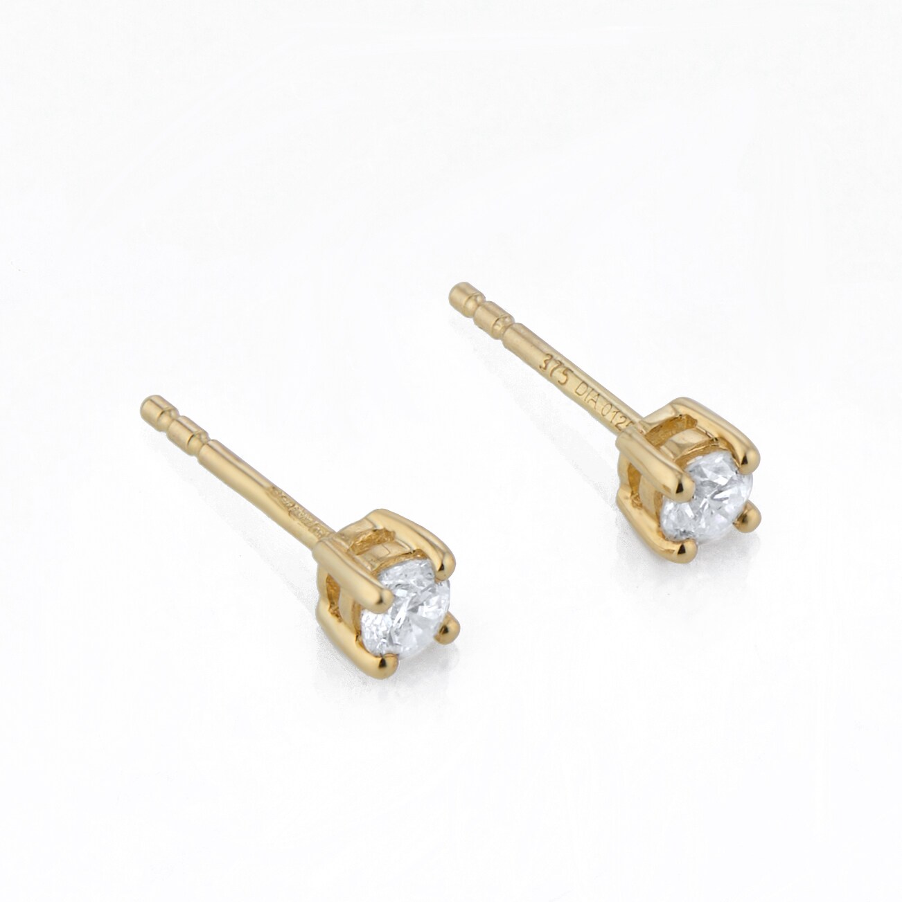 3 ct Brilliant Princess Cut Solitaire Studs Designer popular Genuine Flawless VVS1 Yellow Simulated Diamond 14K 18K Rose Gold Earrings Screw back