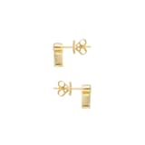 Mappin & Webb Gossamer 18ct Yellow Gold Emerald & 0.10cttw Diamond Earrings