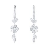 Mappin & Webb Vinea 18ct White Gold 0.66cttw Diamond Floral Earrings