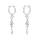 Mappin & Webb Vinea 18ct White Gold 0.66cttw Diamond Floral Earrings