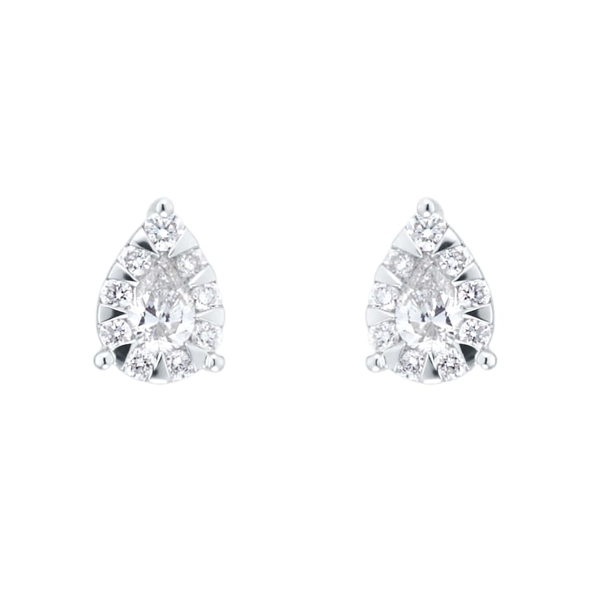 Mappin & Webb Masquerade 18ct White Gold 0.70cttw Diamond Stud Earrings