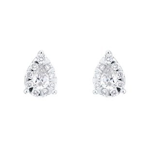 Mappin & Webb Masquerade 18ct White Gold 0.70cttw Diamond Stud Earrings