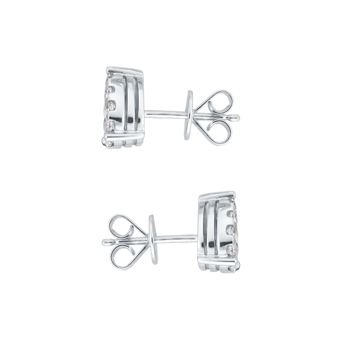 Mappin & Webb Masquerade 18ct White Gold 0.70cttw Diamond Stud Earrings