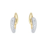 Mappin & Webb Libretto 18ct Yellow Gold 0.52cttw Diamond Pave Hoop Earrings