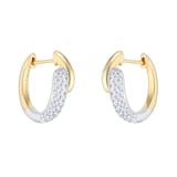 Mappin & Webb Libretto 18ct Yellow Gold 0.52cttw Diamond Pave Hoop Earrings