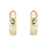 Mappin & Webb Gossamer 18ct Yellow Gold 0.30cttw Diamond Hoop Earrings