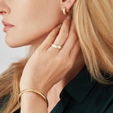 Mappin & Webb Gossamer 18ct Yellow Gold 0.30cttw Diamond Hoop Earrings