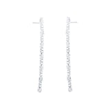 Goldsmiths 18ct White Gold 2.24cttw Mixed Cut Diamond Drop Earrings