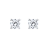 Goldsmiths 18ct White Gold 0.60ct Diamond Solitaire Stud Earrings