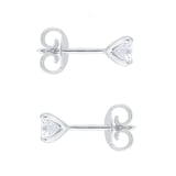 Goldsmiths 18ct White Gold 0.60ct Diamond Solitaire Stud Earrings