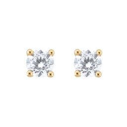 12153552 - 18ct Yellow Gold 0.60ct Diamond Solitaire Stud Earrings