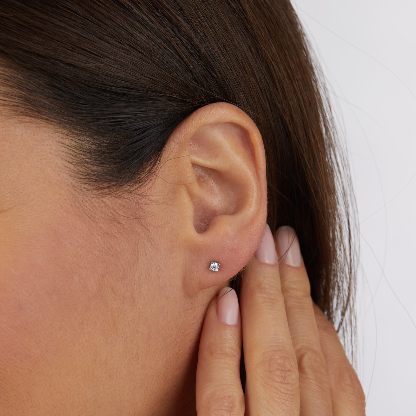 Goldsmiths 9ct White Gold 0.15cttw Diamond Stud Earrings