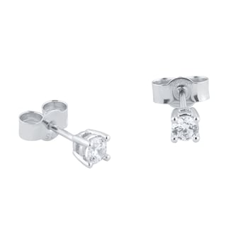 Goldsmiths 9ct White Gold 0.15cttw Diamond Stud Earrings Goldsmiths 9ct White Gold 0.15cttw Diamond Stud Earrings