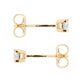 Goldsmiths 9ct Yellow Gold 0.25cttw Diamond Stud Earrings