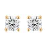 Goldsmiths 9ct Yellow Gold 0.50cttw Diamond Stud Earrings