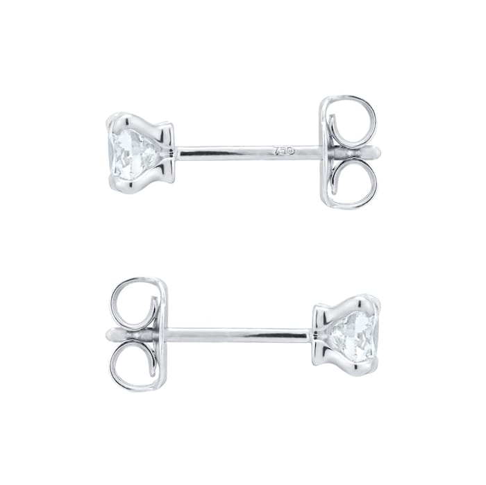 Best Luxury 
Exclusive 18ct White Gold 0.40cttw Brilliant Cut Solitaire Diamond Stud Earrings